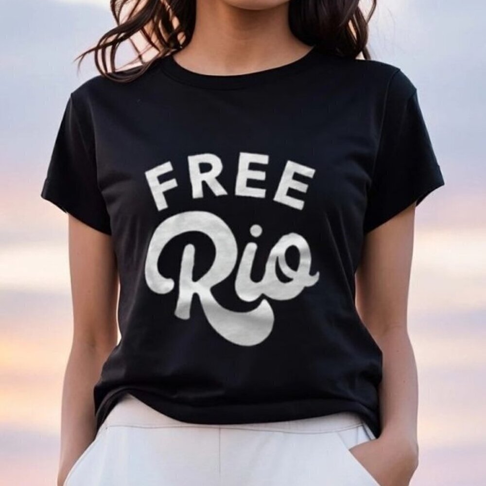 Rio Da Yung Og Free Rio Graphic T-Shirt Rap Music Fan Gift Shirt Hip Hop Tee .